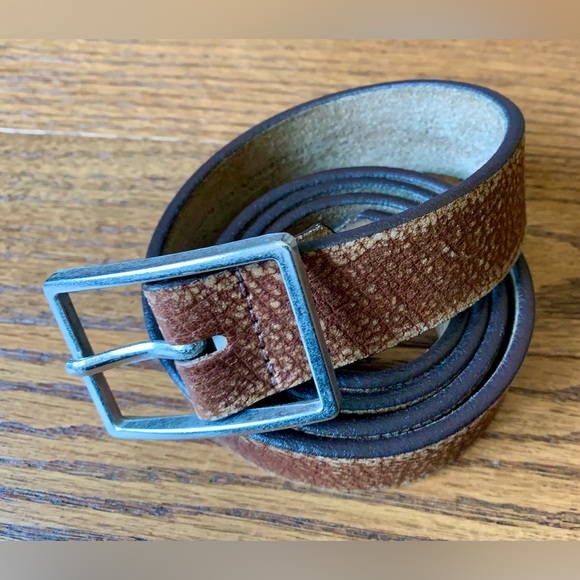 Eterio full grain leather belt Vintage size 44” - Picture 6 of 11